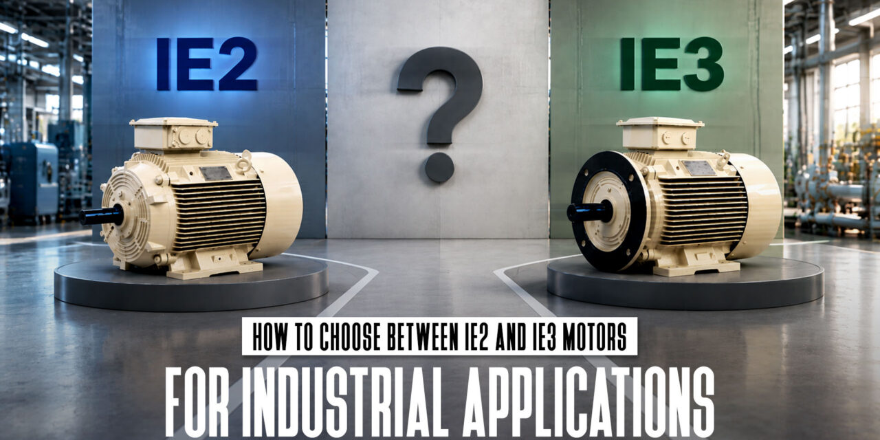 How to Choose Between IE2 and IE3 Motors for Industrial Applications