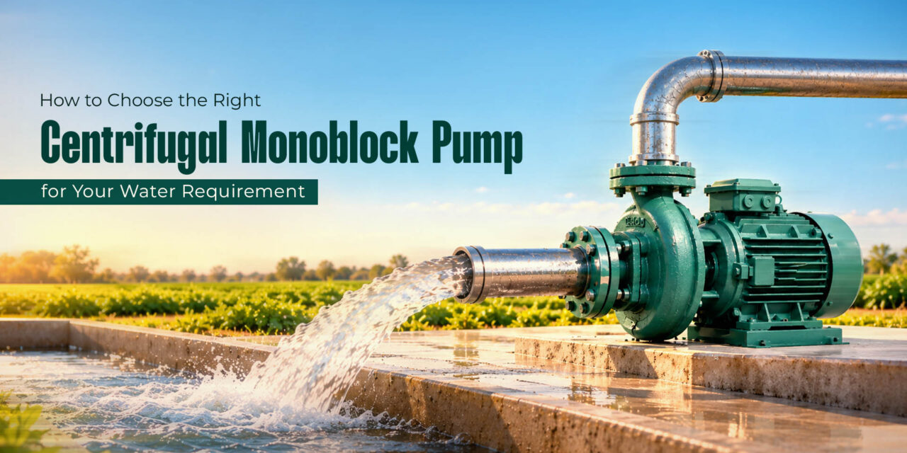 How to Choose the Right Centrifugal Monoblock Pump for Your Water Requirement
